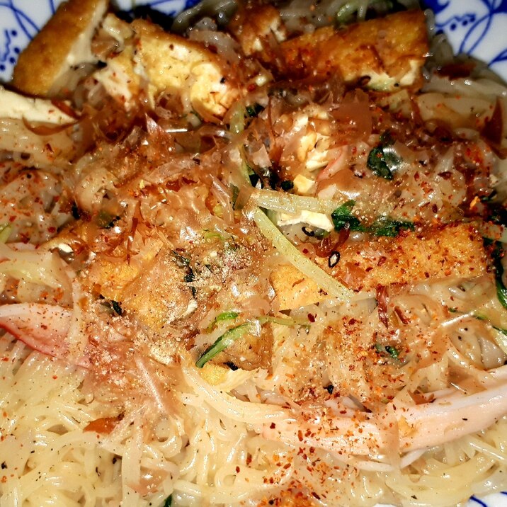 意外と簡単。満腹ランチ！そうめん炒め